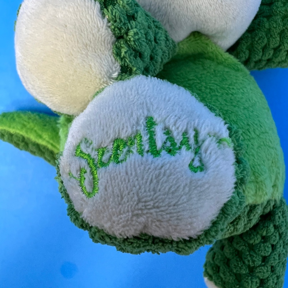 Scentsy Ribbert the Frog Plush 8 Inch Green Retired Scented Buddy Zipper Pouch - Picture 7 of 16
